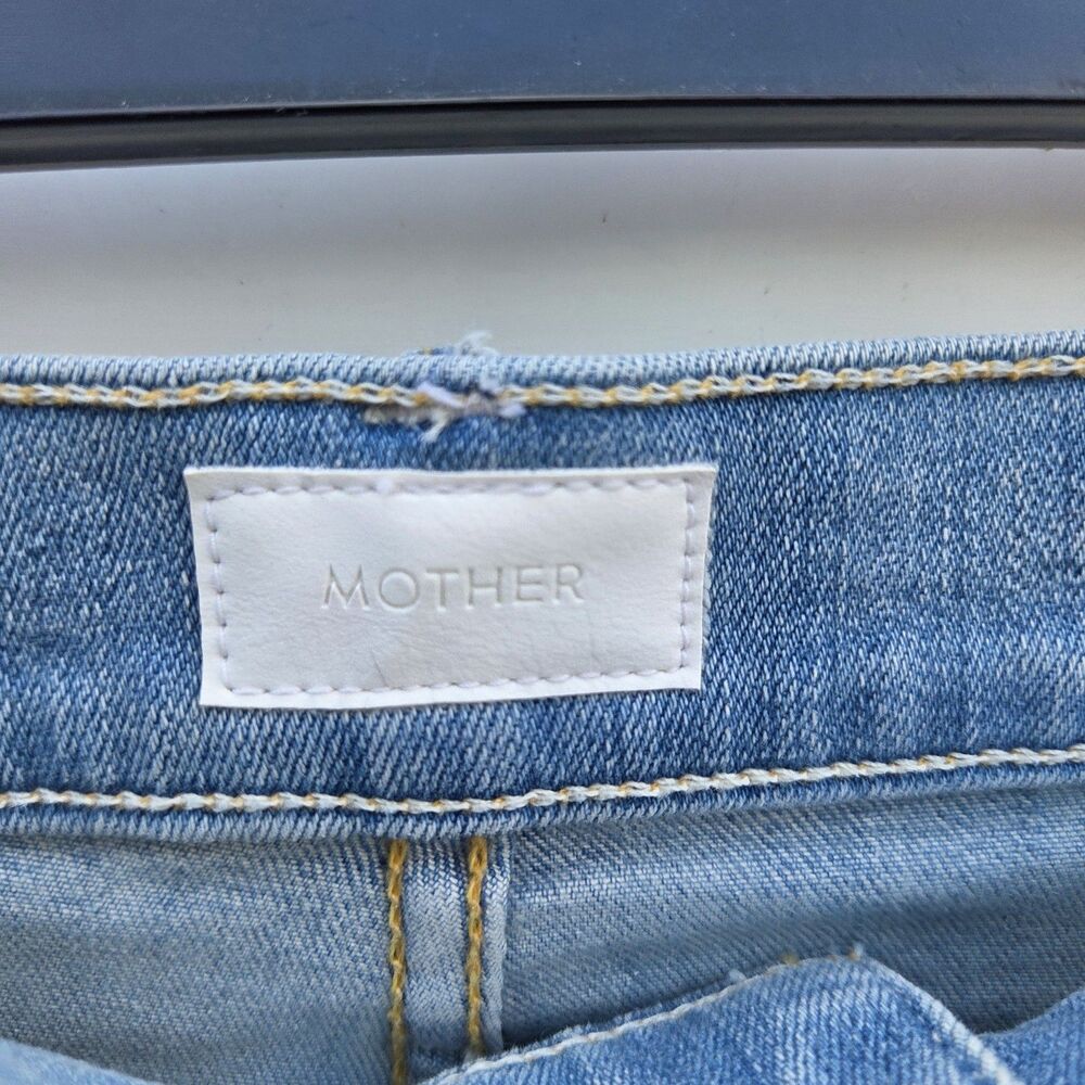 Mother Sacred Mini Fray Denim Skirt Written In The Sand Women’s Size 26 - Picture 3 of 11